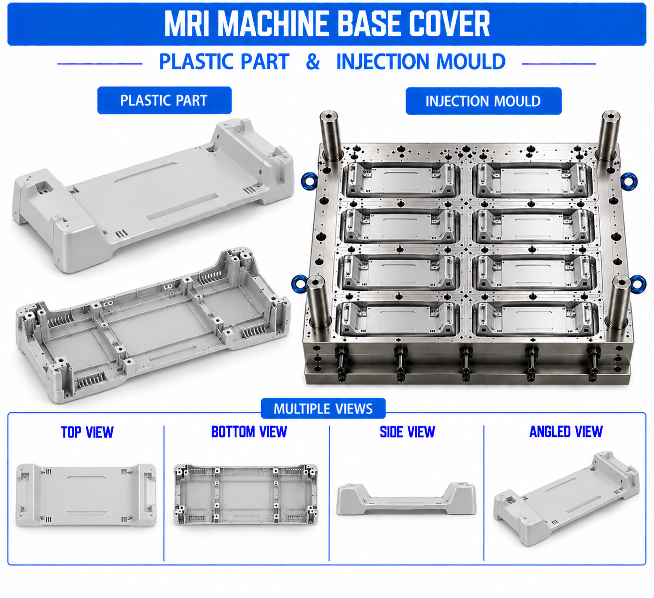 MRI Machine Plastic Base Cover Mould and Moulding Services